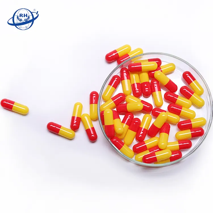 colored hard pill various Colors two-piece Empty gelatin hard capsule for the pharmaceutical industry