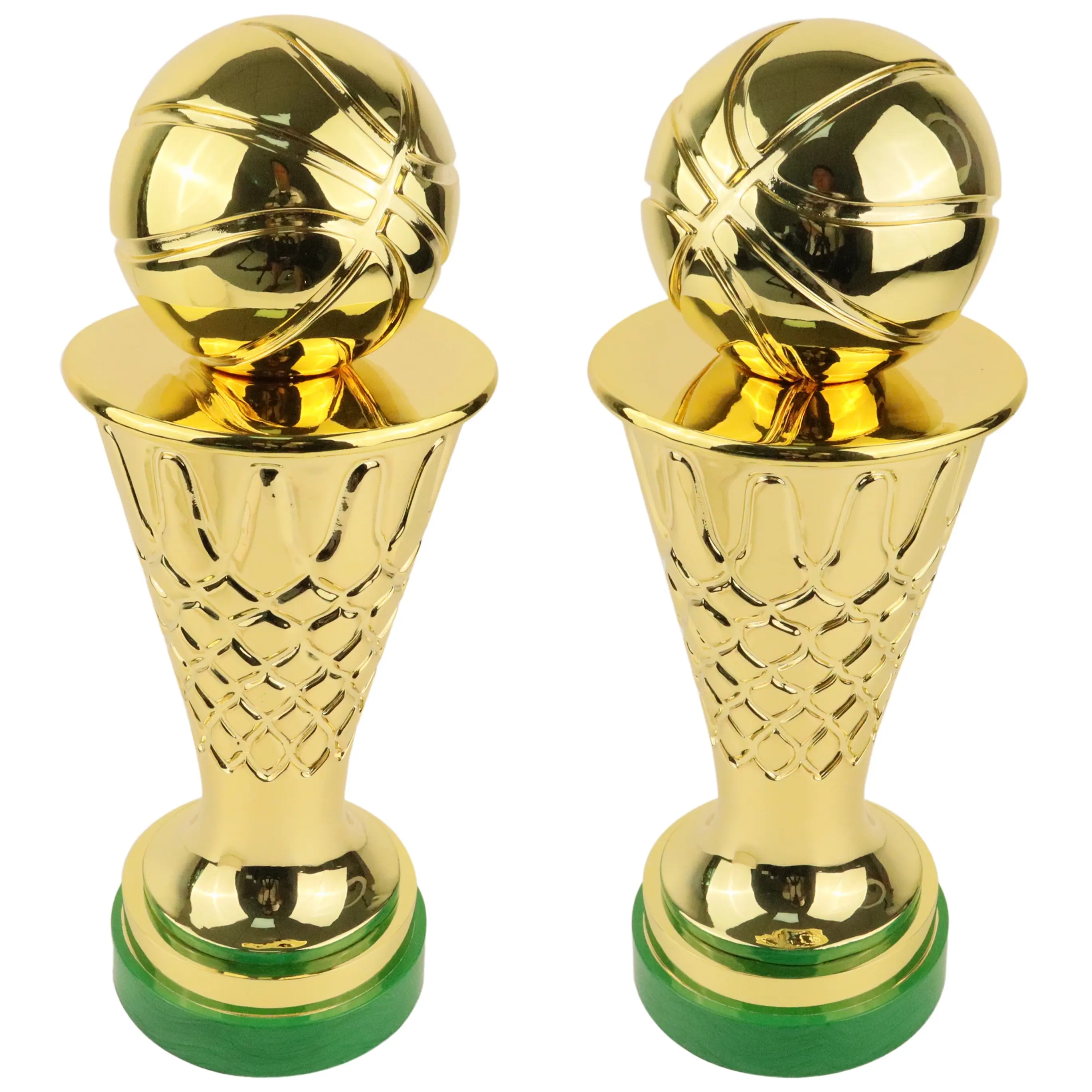 2024 grosir menarik kustom LOGO 3D emas logam piala 18K Plating untuk olahraga logam hadiah bisnis Penghargaan