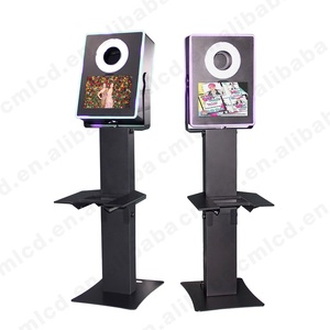 Photobooth yüzey Pro 4/5/6/7/7 +/8/9/X 12.3 inç veya 12.9 inç iPad selfie fotoğraf kabini LED flaş halka ışık DSLR kamera yazıcı - Product Image 6