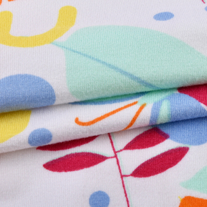 Bán Buôn Tùy Chỉnh Hoa Lá Dệt Kim Polyester Spandex Căng In Vải Cho Quần Áo - Product Image 4