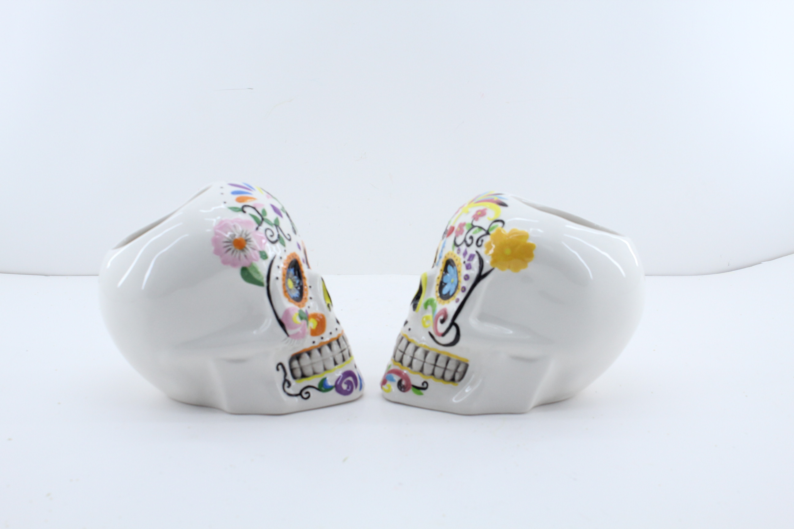 Skull Decorative Figurine Head Face Planter Statue Flower Pot for Home and Garden Decor Wholesale Hot Selling Ceramic FAIRY