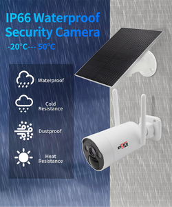 ENSTER Detección de movimiento Visión nocturna al aire libre WiFi 8 canales Panel solar Vigilancia inalámbrica Sistema de cámara CCTV de seguridad - Product Image 3