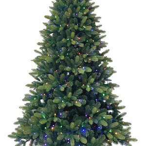 Dural LED Prelit PE/PVC noel yeşil ağaç 10 fonksiyonları 12ft için 4ft için dekore Deluxe tarzı OEM özelleştirilmiş - Product Image 4