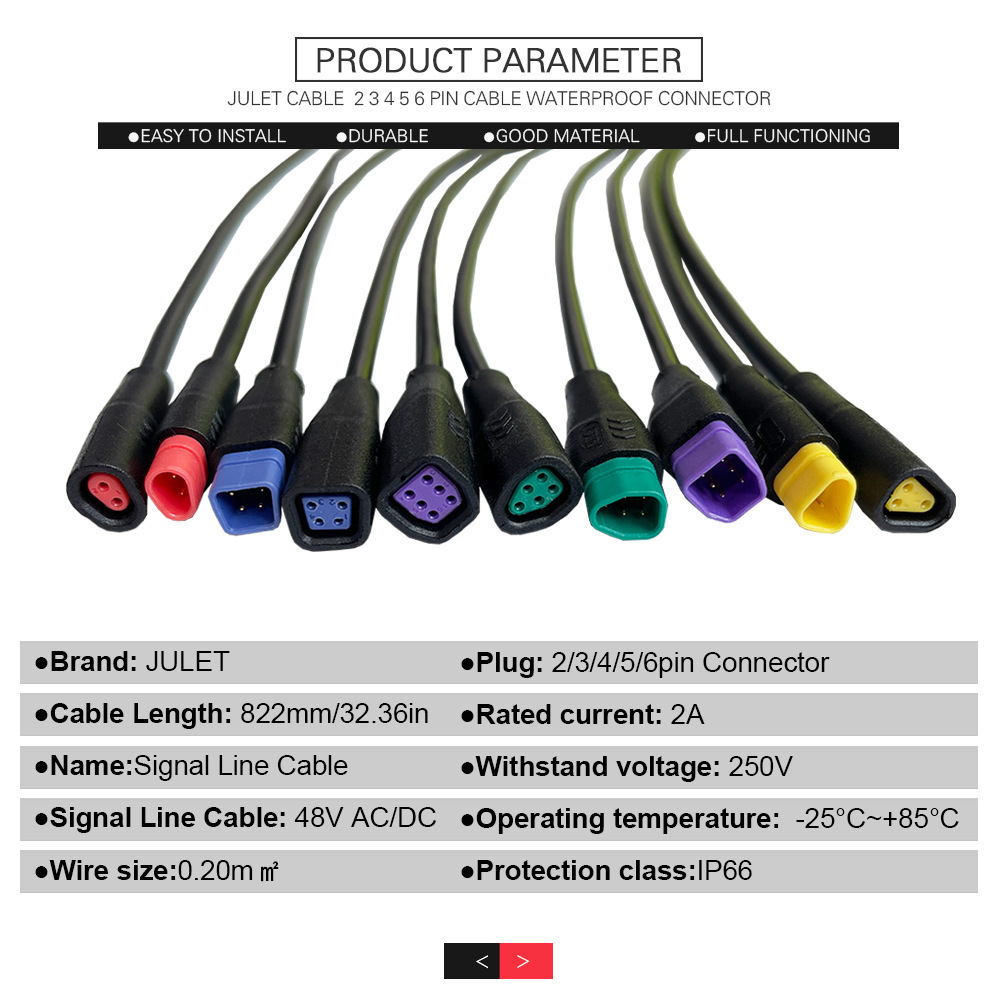 Conector macho de 2 pines