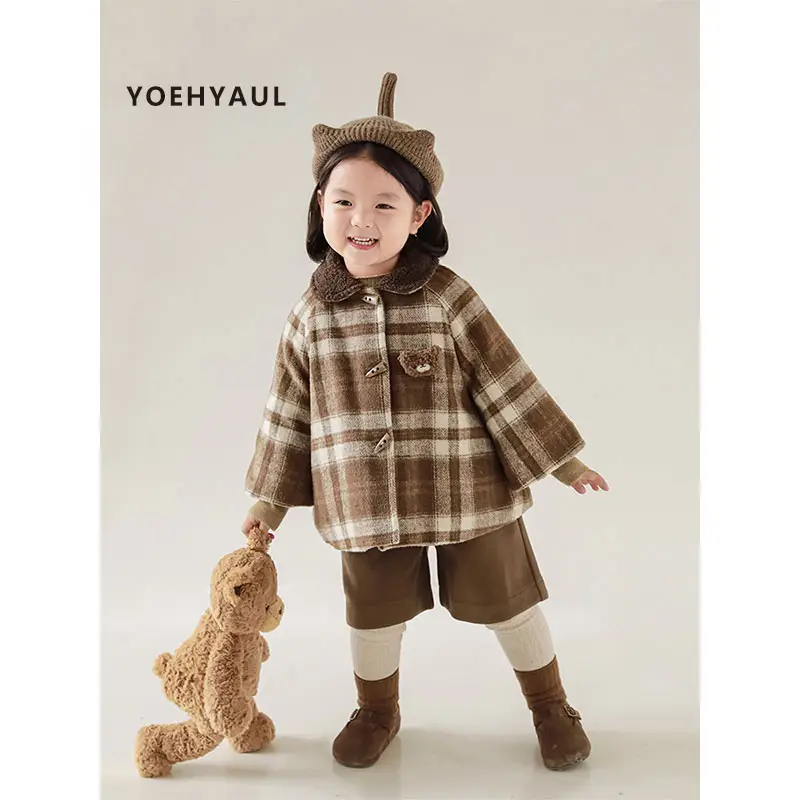 YOEHYAUL fábrica OEM ODM forro polar grueso forro polar niño abrigos de invierno chaqueta para niños niñas lindo oso niños abrigo Niña