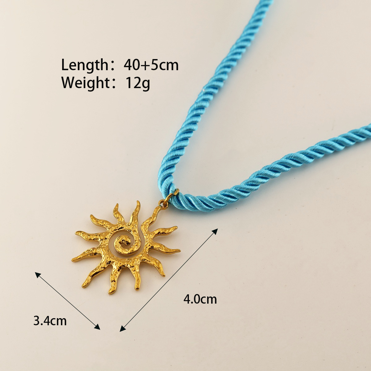 Sky blue-necklace