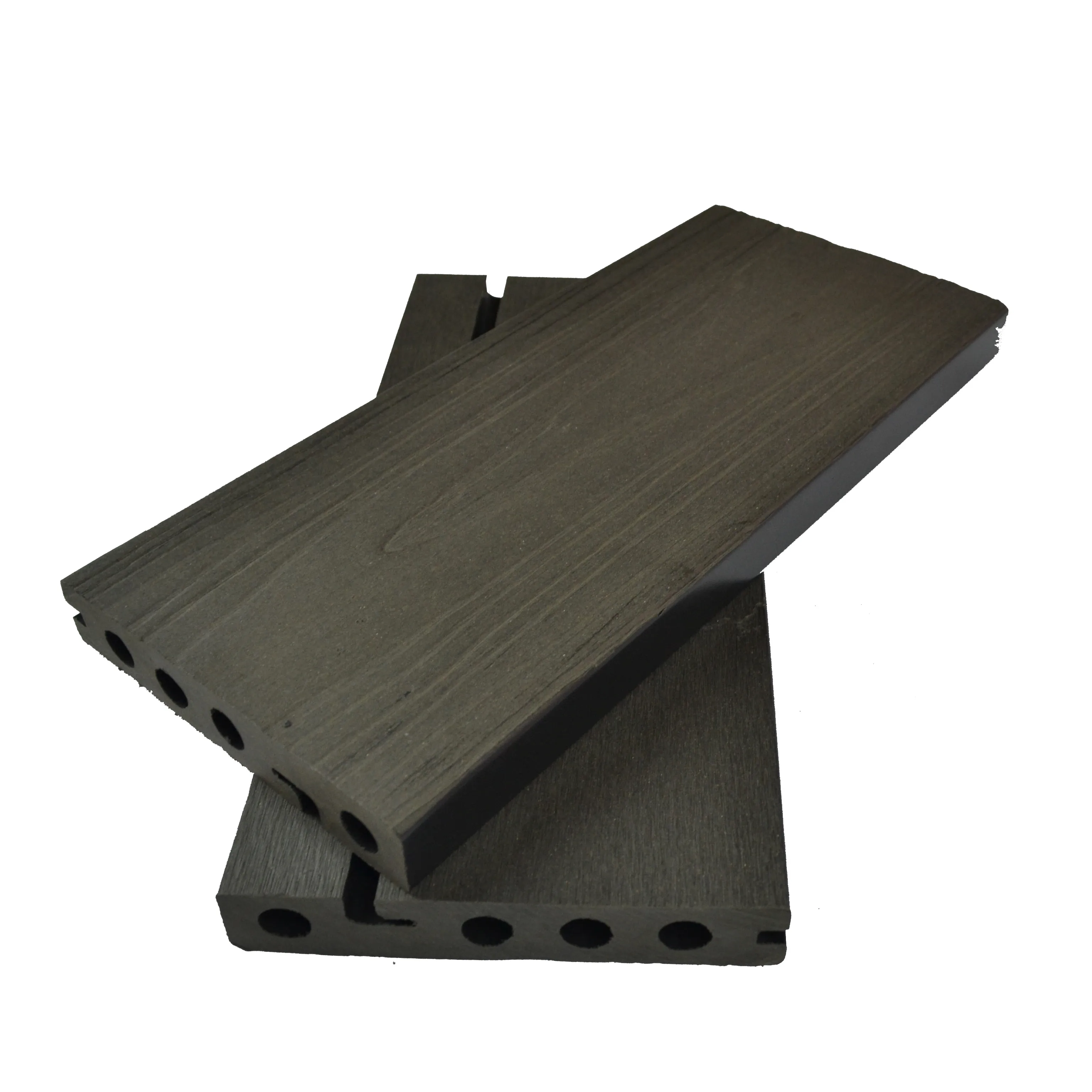 Tabla de escalera hueca WPC, terraza compuesta de plástico de madera para exteriores