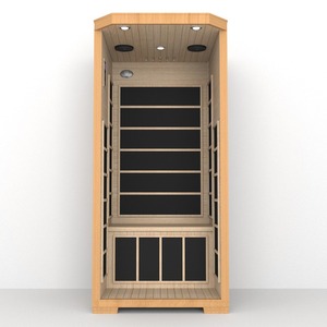 Foshan Modern 1,8 m Hemlock Cabina de ducha de vapor húmedo Sala de sauna eléctrica para 2 paneles de control de generador de vapor Elegante Sauna para 1 persona - Product Image 2