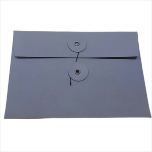 Benutzer definierte Logo-Versand papier beutel aus recyceltem Papier mit Knopf verschluss Wasserdichte Geschenk umschlag verpackung Personal isierte Einladungen