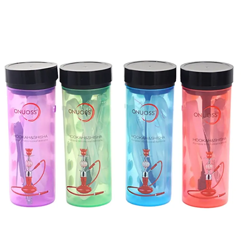 Onuoss all'ingrosso Shisha Portable narghilè Cup con tubi e tubo flessibile per narghilè che fuma vendita calda