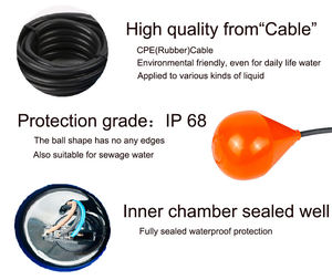 Di buona qualità del livello dell'acqua interruttore a galleggiante tipo cavo di fluido liquido regolatore del livello dell'acqua sensore 2m interruttore a galleggiante - Product Image 2
