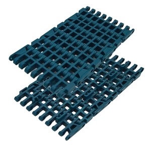 PL 1000 düz ızgara modüler kemer ile Positrack için depolama şişesi makine POM PP plastik şişeler cam taşıma konveyör - Product Image 1