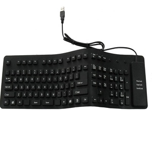 Portátil y plegable Multi Color protección del medio ambiente teclado de silicona Universal - Product Image 2