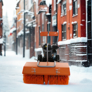 Nhỏ Xăng tay đẩy đường tuyết quét với đường phố quét bàn chải để làm sạch tuyết để bán - Product Image 3