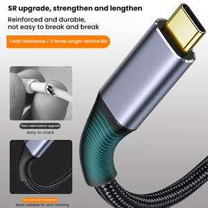 100W Carregamento Rápido 5A <span class=keywords><strong>USB</strong></span> <span class=keywords><strong>C</strong></span> Cabo De Extensão Masculino para Feminino 10Gbps Gen2 USB3.1 Cabo De Dados