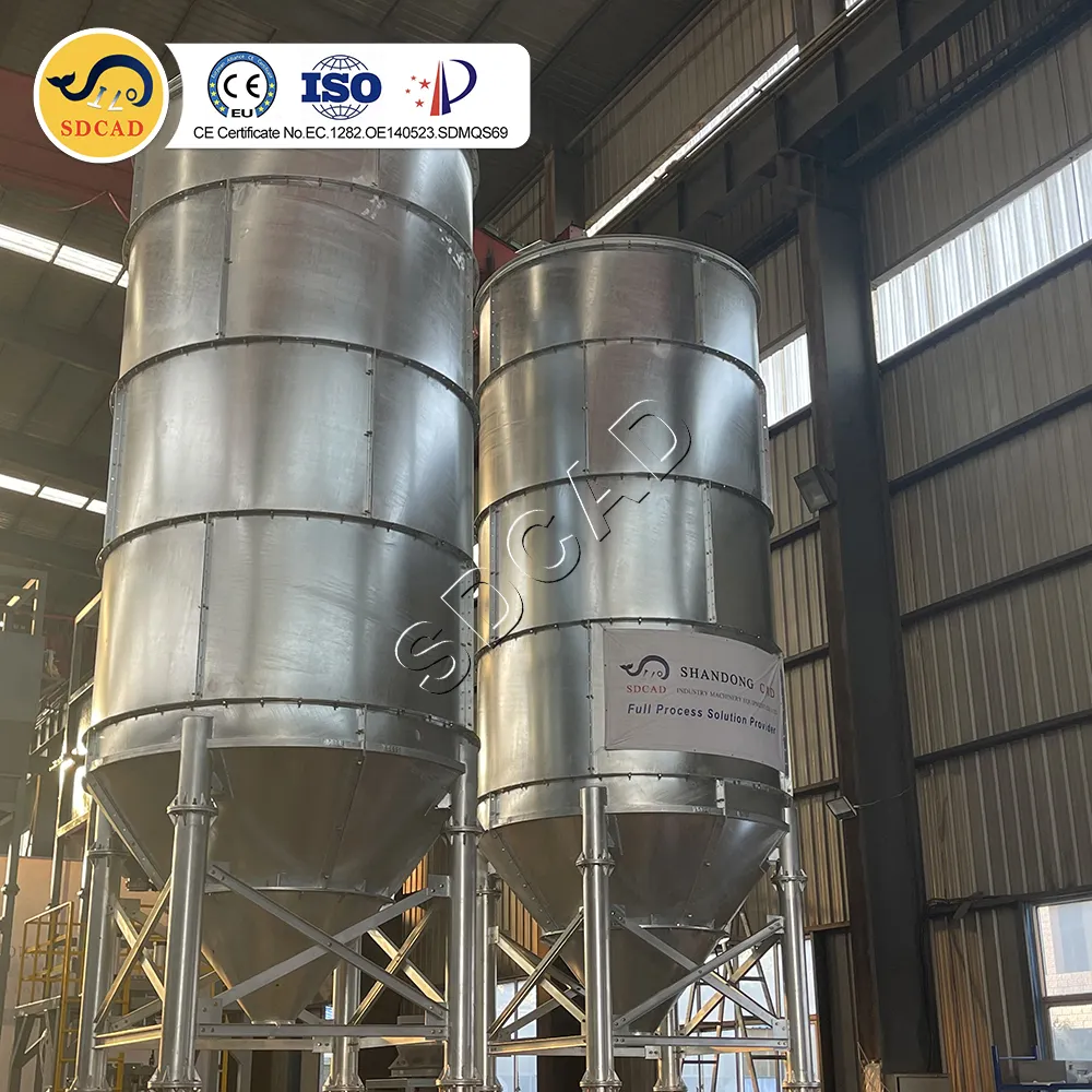 SDCAD personnalisé poudre de chaux anti-usure galvanisé boulonné silo de stockage de poudre sèche/colonne/réservoir/trémie