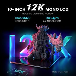 ELEGOO SATURN 3 Ultra 12K Mono MSLA 3D Printer with High Speed Wi-Fi Transfer Printing Size 219*123*260mm - Product Image 4