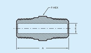 Accesorios de tubería de pezón hexagonal Acero inoxidable Conexión macho de alta calidad Sistema de gas OEM ODM