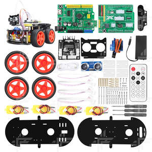 Eparthub Smart Car Robot Kits with <strong>Ultrasonic</strong> <strong>Sensor</strong> for Obstacle Avoidance and Infrared Remote Control Suitable for Beginners