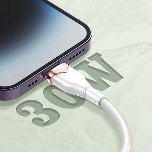 Ldnio LS821/LS822 30W TPE USB สายเคเบิลข้อมูลโทรศัพท์มือถือ Micro Type C ปลั๊กชาร์จเร็ว1M/2M - Product Image 5
