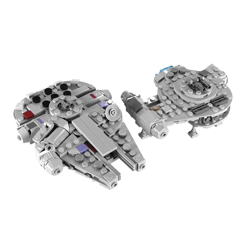 Goldmoc Star Blocos Tijolos Brinquedo Guerras MOC-18554 Millennumm Fal Outrider Micro Midi Modelo Em Escala Educacional Blocos de Construção Brinquedo