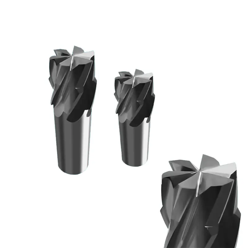 공장 사용자 정의 6-에지 카바이드 엔드밀 커터 텅스텐 스틸 6 플루트 성형 엔드밀 커터