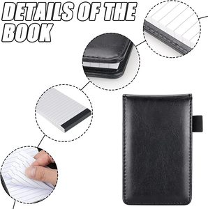 PU cuero Mini Pocket Notebook A7 Bloc de notas titular conjunto logotipo personalizado - Product Image 2