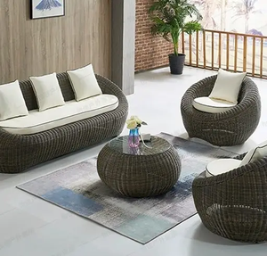 2025 Tùy Chỉnh Poly Mây Đồ Nội Thất Ngoài Trời Bán Buôn Wicker Mây Bộ Sofa Cho Phòng Khách Và Khách Sạn - Product Image 5