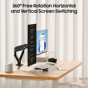 2 monitör için monitör kolları bilgisayar ekranları 10 ila 24 inç ayarlanabilir bahar monitör masası montaj - Product Image 4