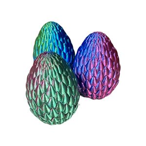 3D in thủy tinh đông lạnh Trung Quốc rồng trứng gian hàng Mô hình búp bê nổ với vảy rồng - Product Image 3