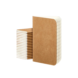 Custom <strong>Pocket</strong>-<strong>Size</strong> 2.5\&quot; X 4\&quot; Kraft Brown <strong>Notebook</strong> Mini Journal for School Travel Extra Small <strong>Memo</strong> Notepad for Men Women Kids - Product Image 4