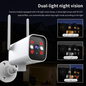 K20户外安全摄像头Wifi夜视人体检测PTZ旋转1080P高清家庭安全摄像头双向音频IP66 - Product Image 6