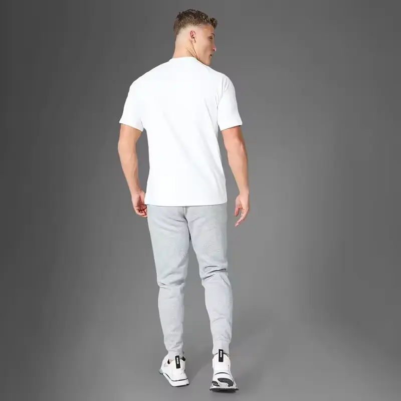 OEM personalizado verano Casual manga corta personalizado para hombre Muscle Slim Fit algodón en blanco gimnasio camiseta lisa camisetas en blanco