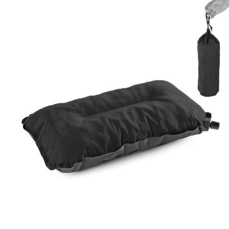 Almohada rellena de esponja triturada Negra