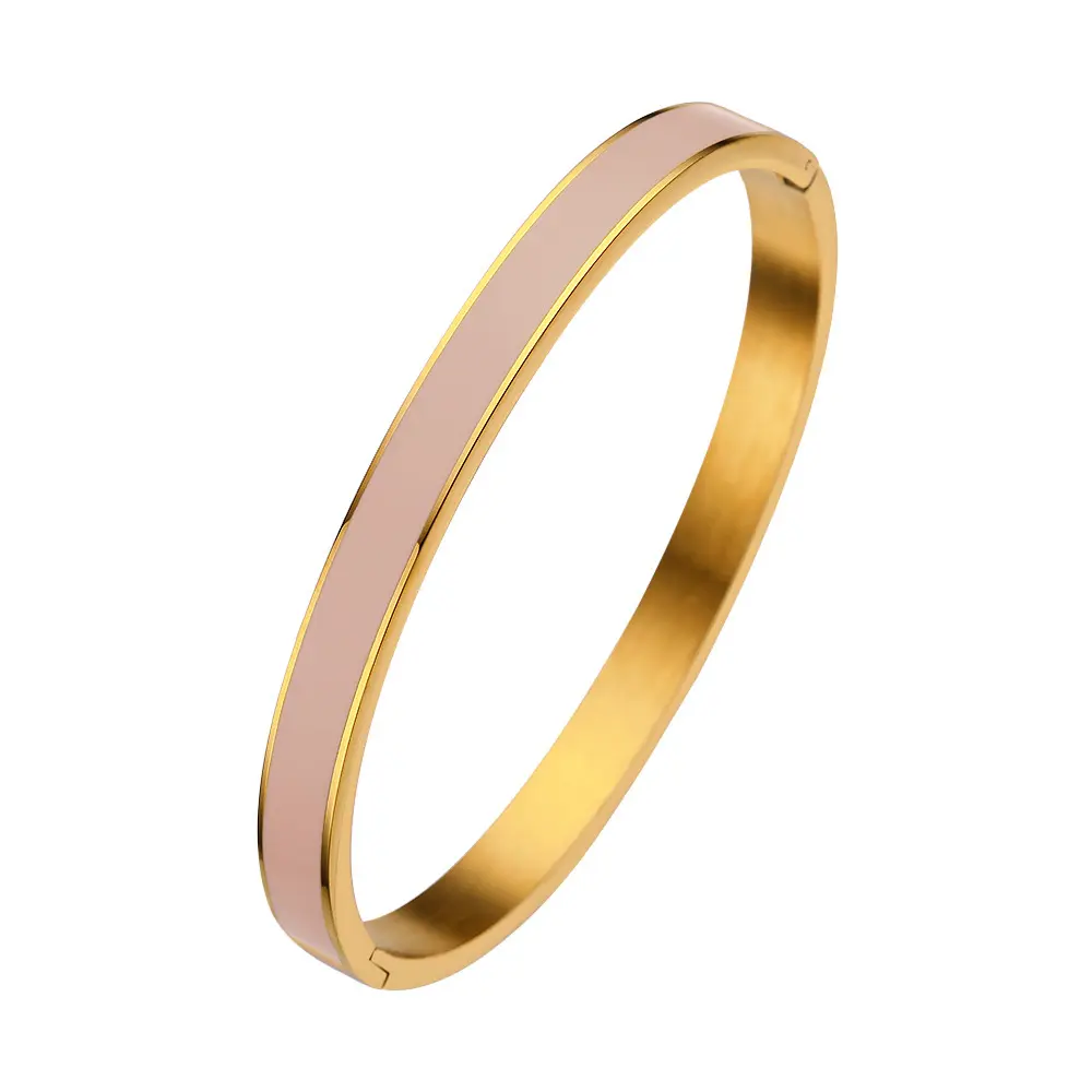 Nueva llegada 18K oro accesorios señoras mujeres joyería impermeable Acero inoxidable joyería pulsera brazaletes