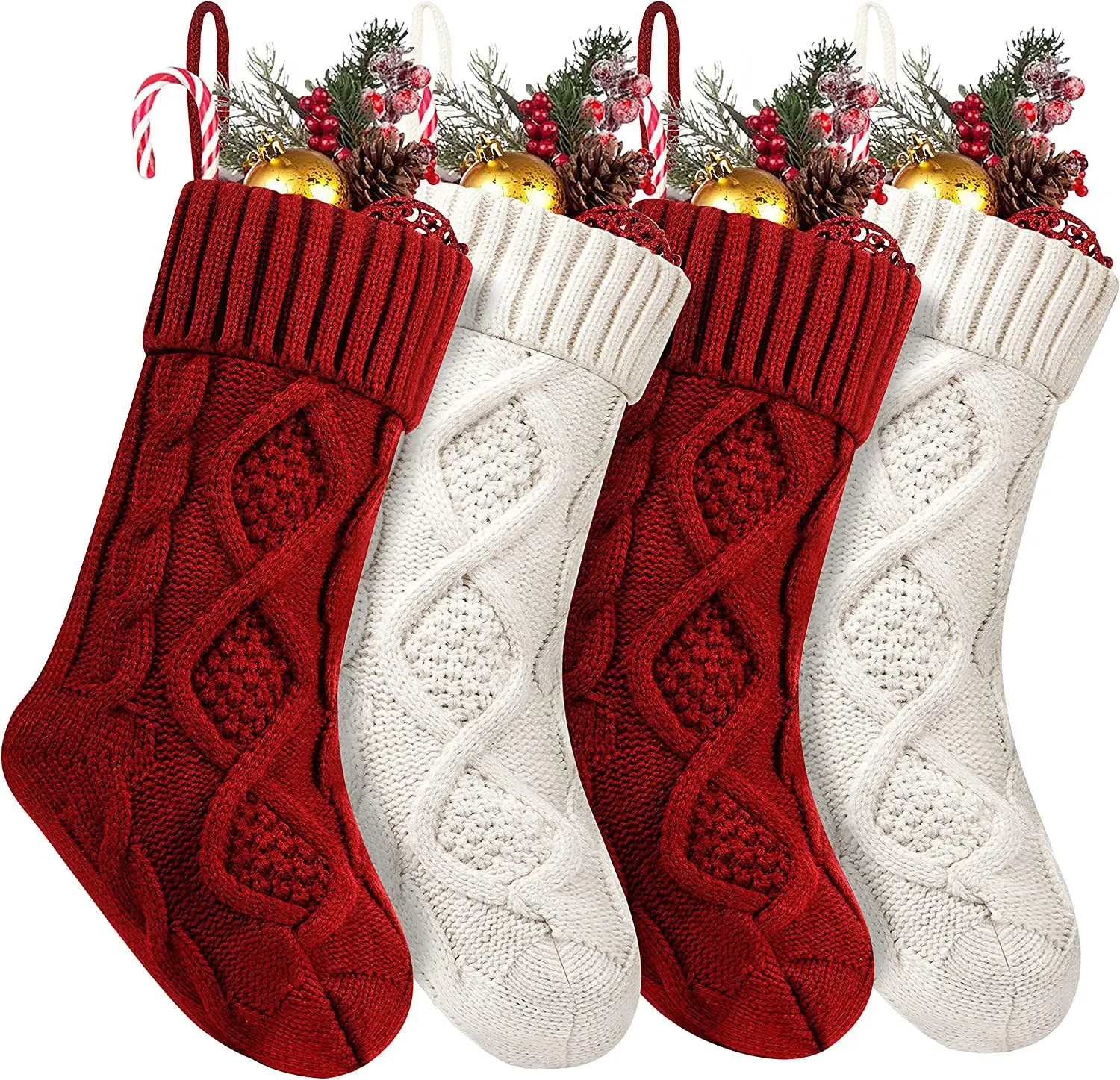 Bolsa de regalo de Navidad Medias Calcetines de punto Decoración Chimenea Decoración Santa Elk Calcetines Navidad Santa Bolsa de regalo