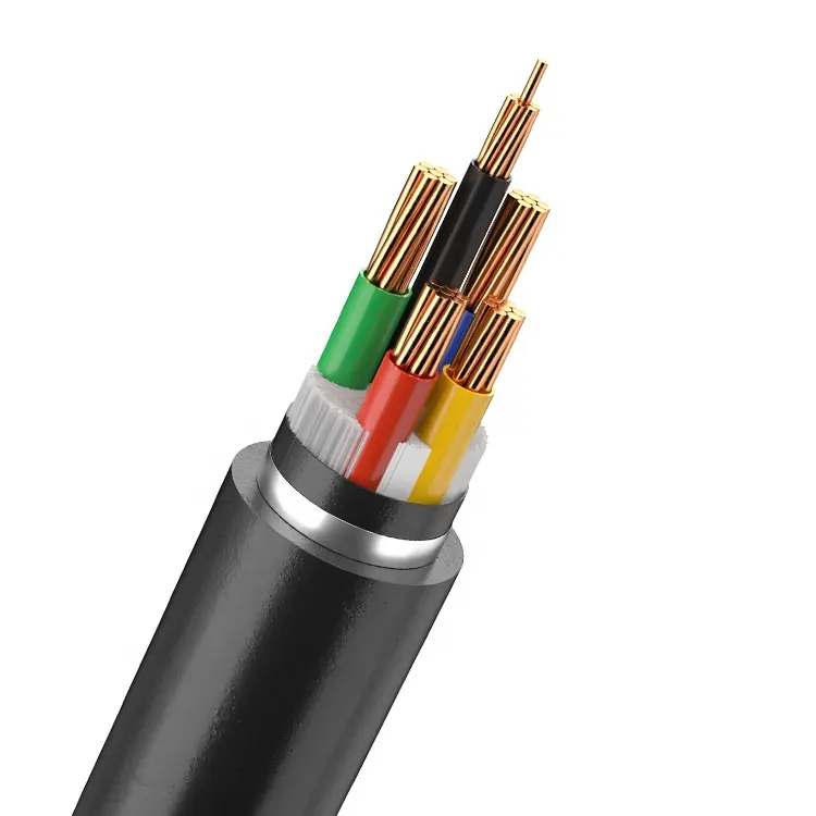 4 hilos eléctricos subterráneos cable blindado cable de alimentación 25mm 35mm 50mm 70mm 95mm 120mm 185mm 240mm 300mm cable de alimentación