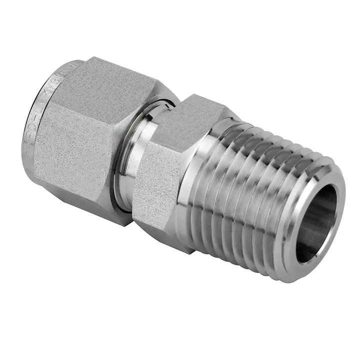 Male Connector,swagelok Type Connector 1 Piece Hexagon Tube Connector Male Female Pipe Fittings Polishing Forged Male Nipple CM