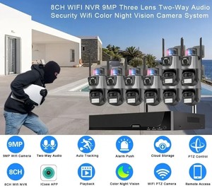 Icsee 8CH 9MP 8X变焦无线安全摄像系统8X 8CH无线室外PTZ摄像机Nvr套件6MP无线双镜头摄像系统 - Product Image 3