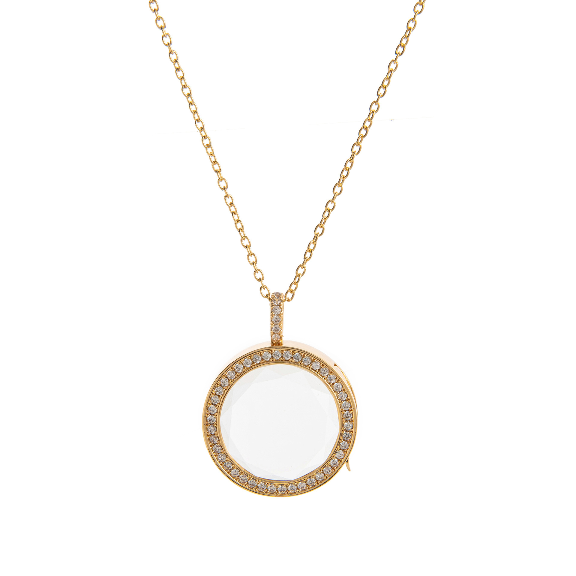 Collier boîte transparente b