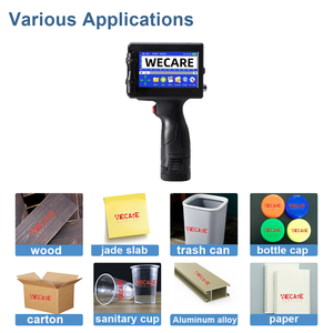 WECARE automatico portatile TIJ Inkjet palmare stampante <span class=keywords><strong>Batch</strong></span> <span class=keywords><strong>Coding</strong></span> macchina per la stampa di plastica