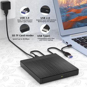 4 in 1 External <strong>CD</strong>/DVD Drive USB 3.0 DVD Player Portable <strong>CD</strong>/DVD Burner <strong>CD</strong> <strong>ROM</strong> External DVD Drive for Laptop <strong>PC</strong> Mac HP - Product Image 3