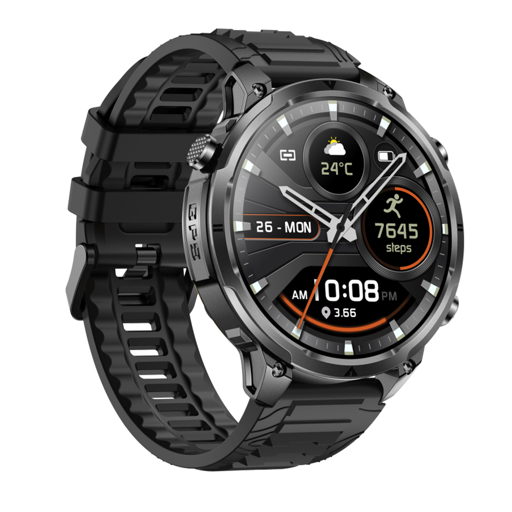 Black Frame + Black Silicone Strap