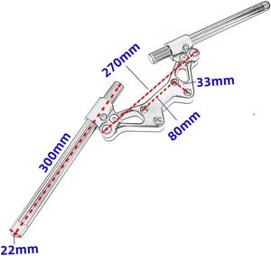 Bộ nâng tay lái xe máy LAVITIN New Aluminum MSX125, có thể điều chỉnh, dành cho MSX125 (2013-2025), lắp được cho nhiều loại xe, bảo hành 1 năm - Product Image 4
