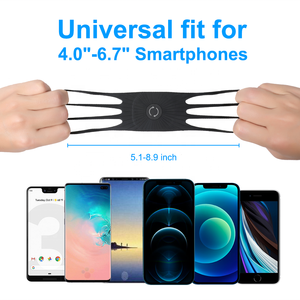 VUP+ Pwup02h Armband, Wristband Phone Holder for <strong>Running</strong> Exercise and Workouts, Fit for Most 3.5&quot; to 6.2&quot; Cell Phone - Black - Product Image 5