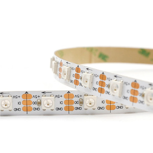 WS2812B Светодиодная лента 5 в SMD5050 144 светодиодов/м гибкая 30 пикселей 2812B WS2812 модифицируемая RGB лента освещения 2812 WS2812B Светодиодная лента - Product Image 2