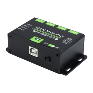 Industrieller USB zu 4CH TTL UART-Konverter serialer Adapter mit mehreren Schutzschaltkreisen kompatibel mit mehreren Systemen