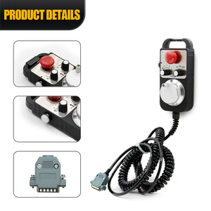 Generatore manuale di impulsi manuale con arresto di emergenza a 6 assi HLTNC che utilizza encoder fotoelettrico utilizzato per macchine utensili CNC - Product Image 6