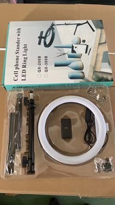 ไฟวงแหวน LED 10นิ้วสำหรับถ่ายวิดีโอเซลฟี่สตูดิโอถ่ายภาพสำหรับที่วางโทรศัพท์มือถือสตรีมแบบสดพร้อมขาตั้ง - Product Image 5