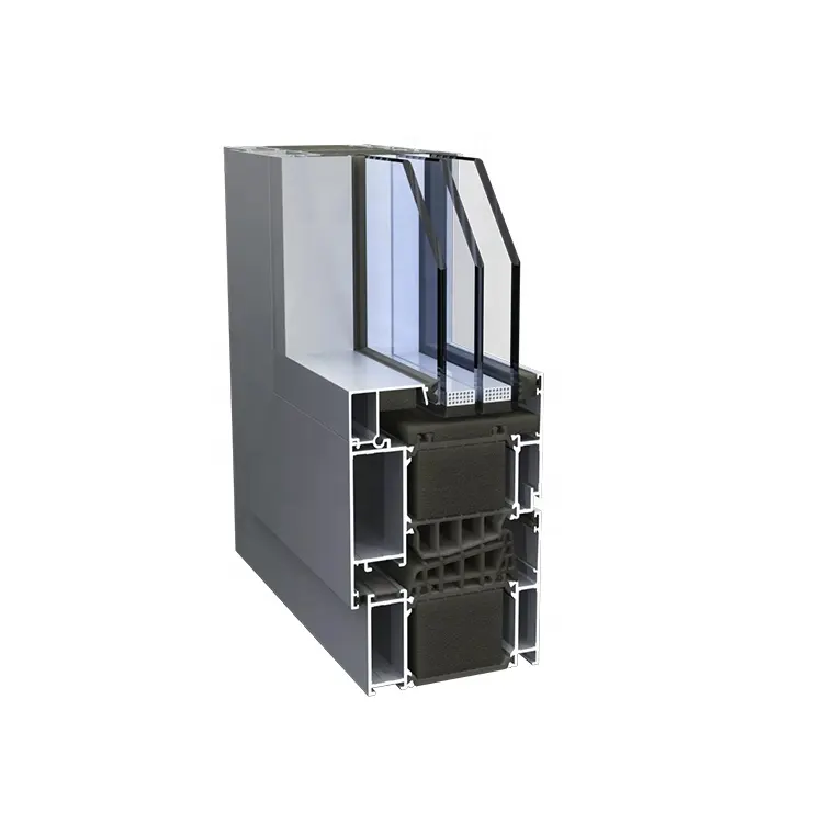 Finestre passive per finestre in alluminio a triplo vetro standard tedesco